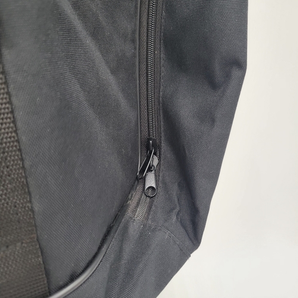 Harley Davidson Large Canvas Duffle Bag All Black w Patch Approximately 22x9x11 - Picture 9 of 10